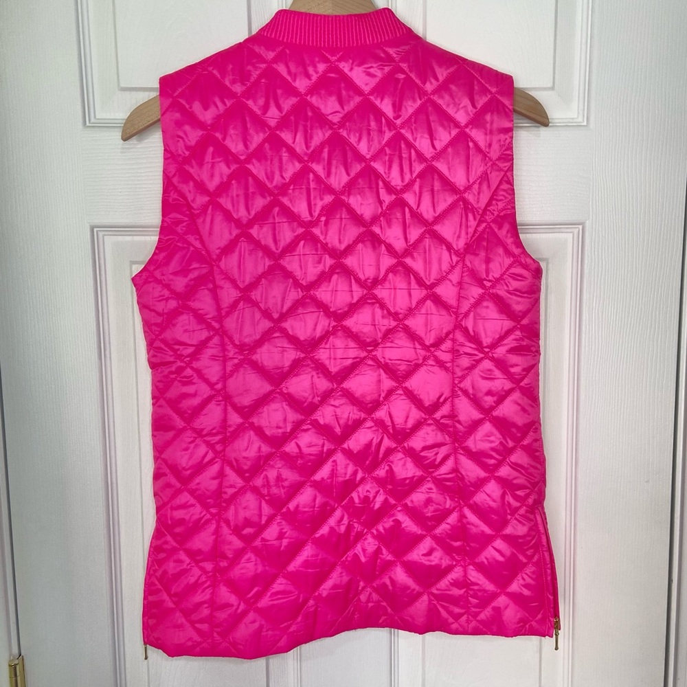 Lilly Pulitzer Payson Vest Raz Berry Small - Picture 6 of 14